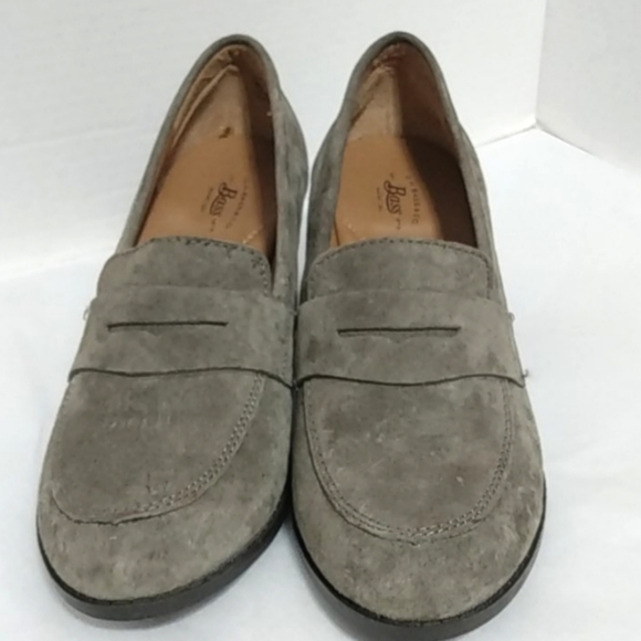 G.H. BASS CO. GRAY SUEDE OXFORD PUMPS SIZE 7.5 - Picture 11 of 12